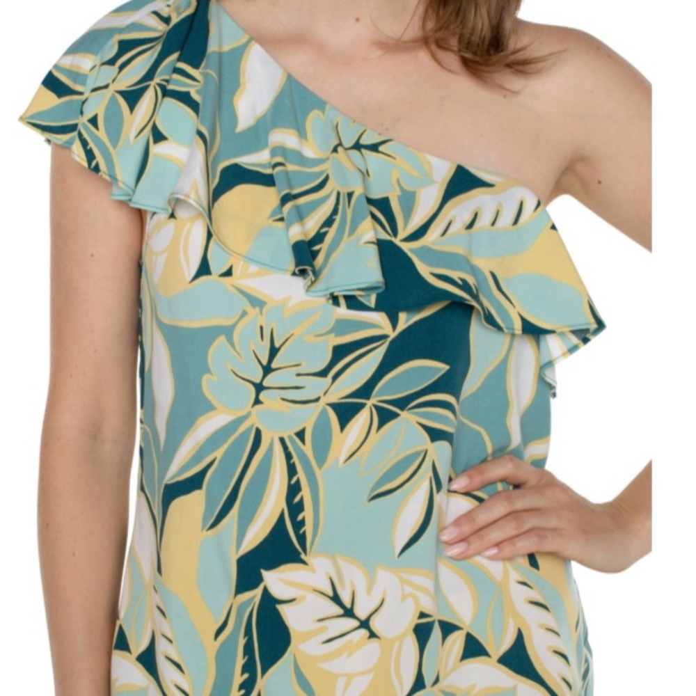 LIVERPOOL TEAL TROPICAL TOP